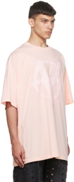 VETEMENTS Pink 'Double Anarchy' T-Shirt
