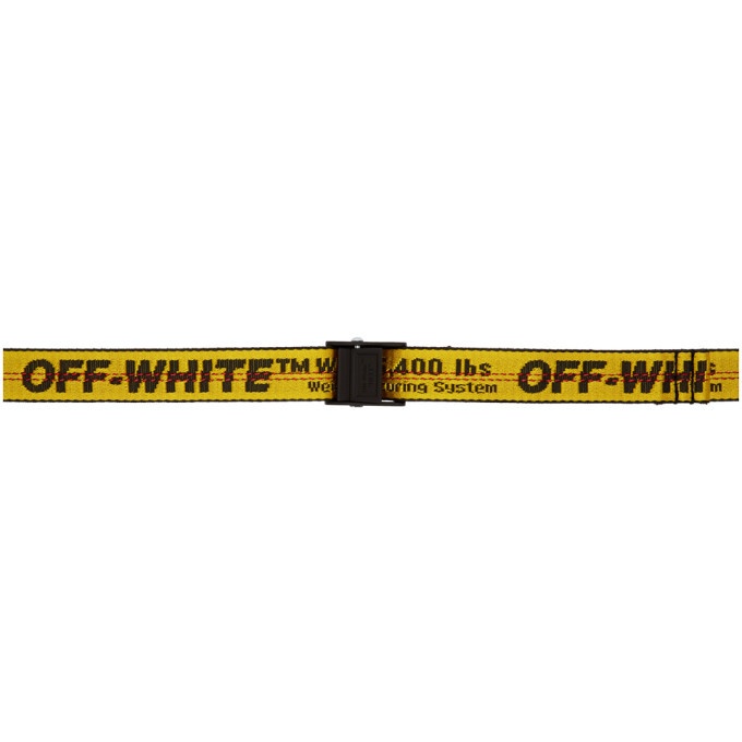 Photo: Off-White Yellow Industrial Mini Belt