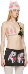 Ashley Williams Multicolor Cutie Knit Bikini Top