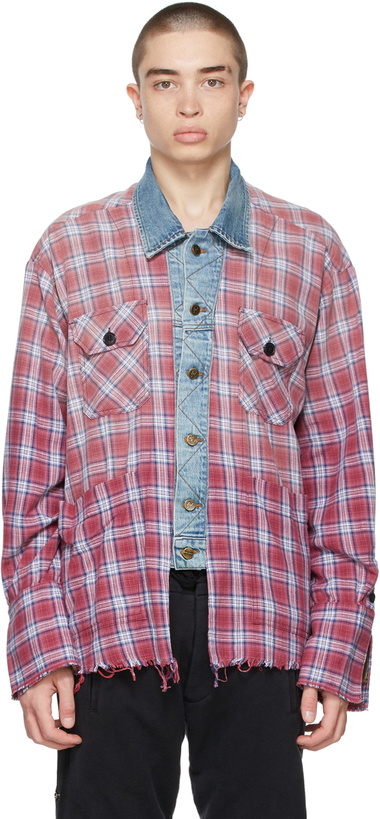 Photo: Greg Lauren Red Boxy Saloon Trucker Studio Shirt