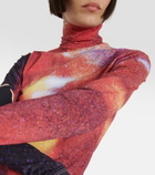 MM6 Maison Margiela Printed turtleneck top