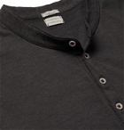 Massimo Alba - Cotton and Cashmere-Blend Jersey Henley T-Shirt - Gray