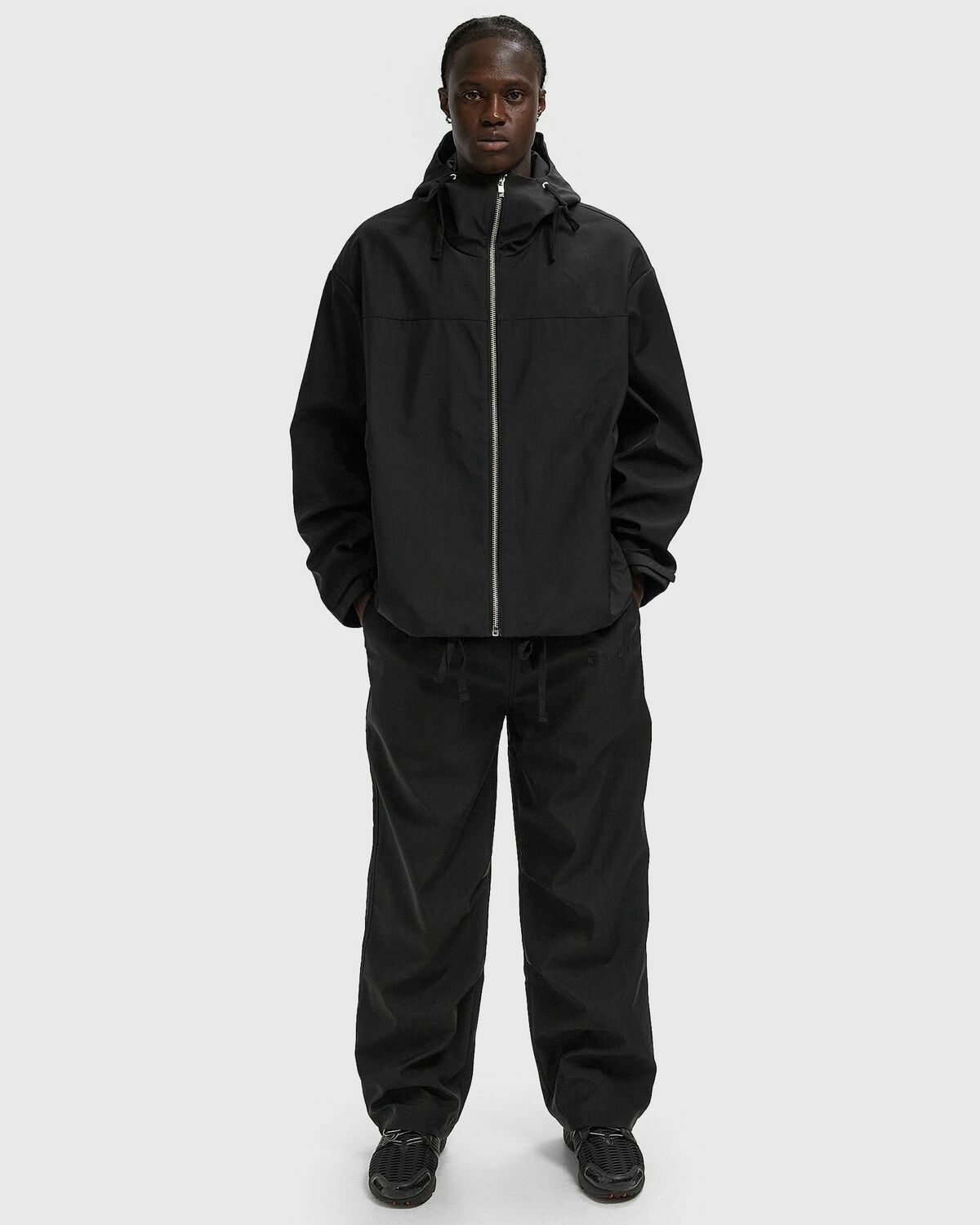 Rough. SIGNATURE RAIN PANTS Black Mens Casual Pant