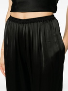 Matteau Black Satin Wide Leg Trousers