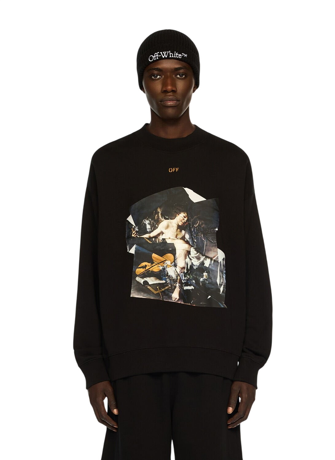Off-White Screaming Girl Oversized Crew Sweat Off-White