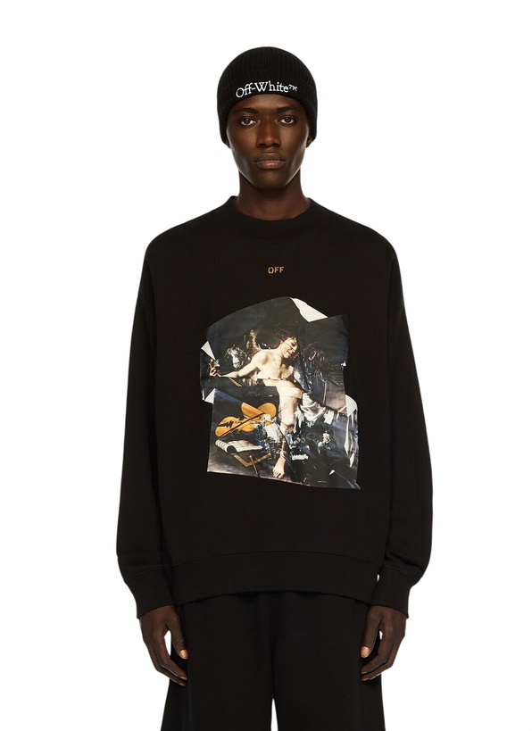 Photo: Off-White Cupid Paper Skate Crewneck Sweatshirt
