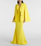 Safiyaa Hadley caped crêpe blazer