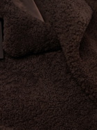 Gabriela Hearst - Leather-Trimmed Shearling Car Coat - Brown