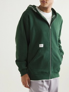 WTAPS - X3.0 Logo-Appliquéd Cotton-Blend Jersey Hoodie - Green