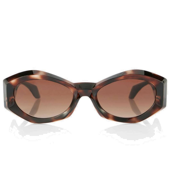 Photo: Versace Medusa Plaque oval sunglasses
