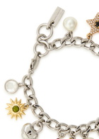 Marc Jacobs Trinket Charm Plated Brass Bracelet - Silver - One Size