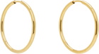 Maria Black Gold Senorita Hoop Earrings