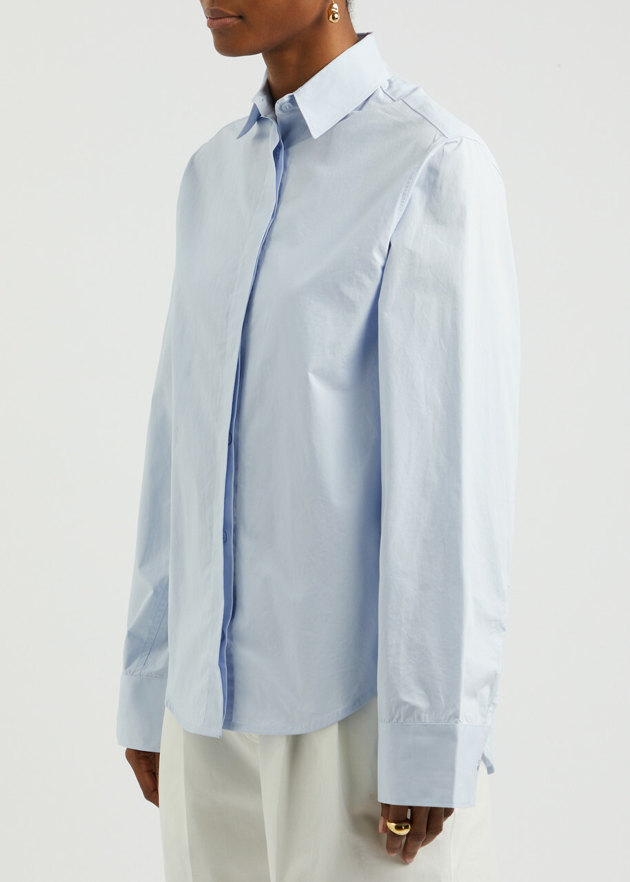 Aexae Cotton-poplin Shirt Light Blue