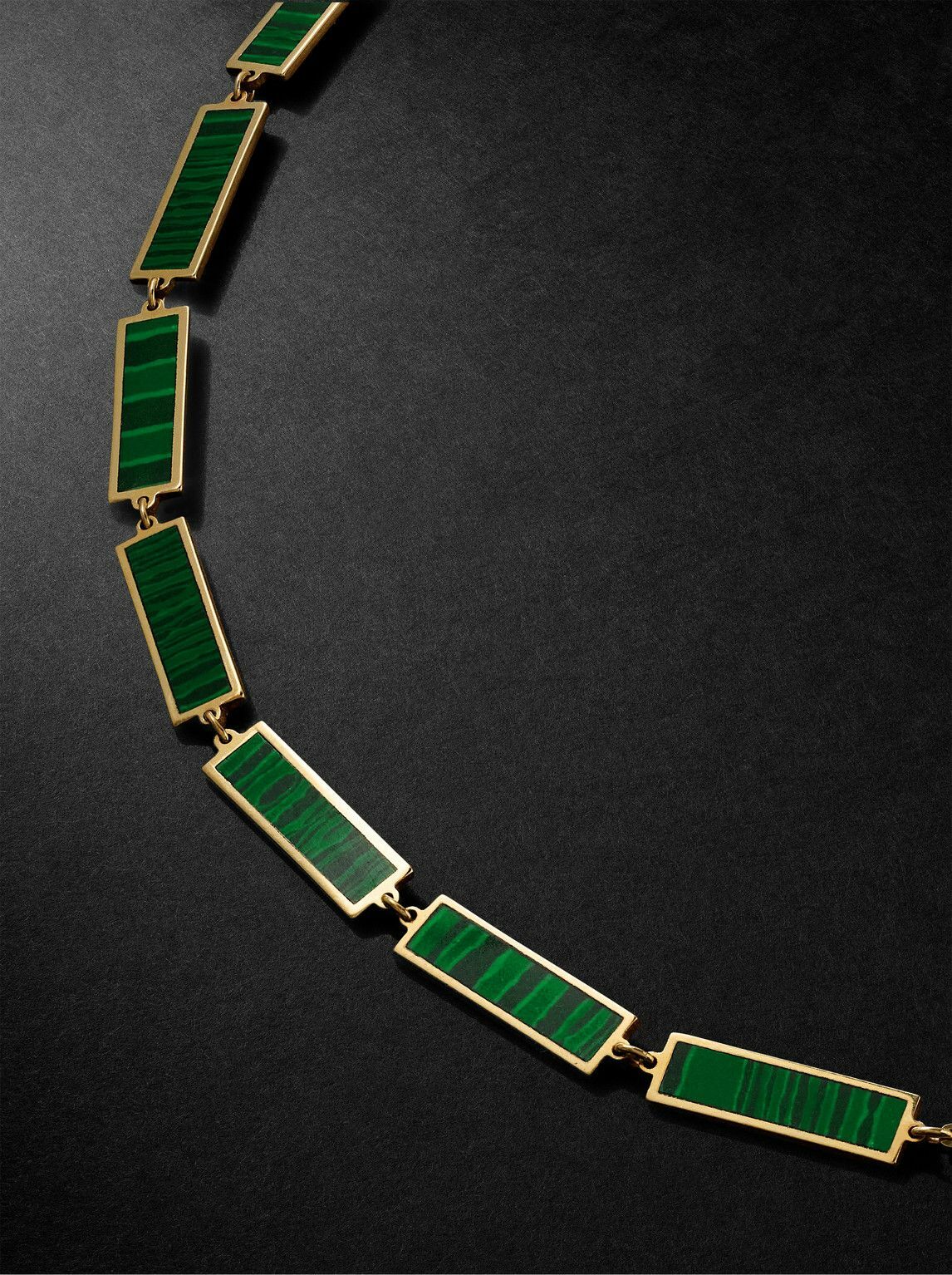 JIA JIA - Gold Malachite Necklace