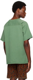 ERL Green V-Neck T-Shirt