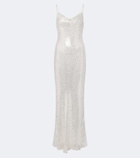 Jenny Packham Shangrila La sequined silk gown
