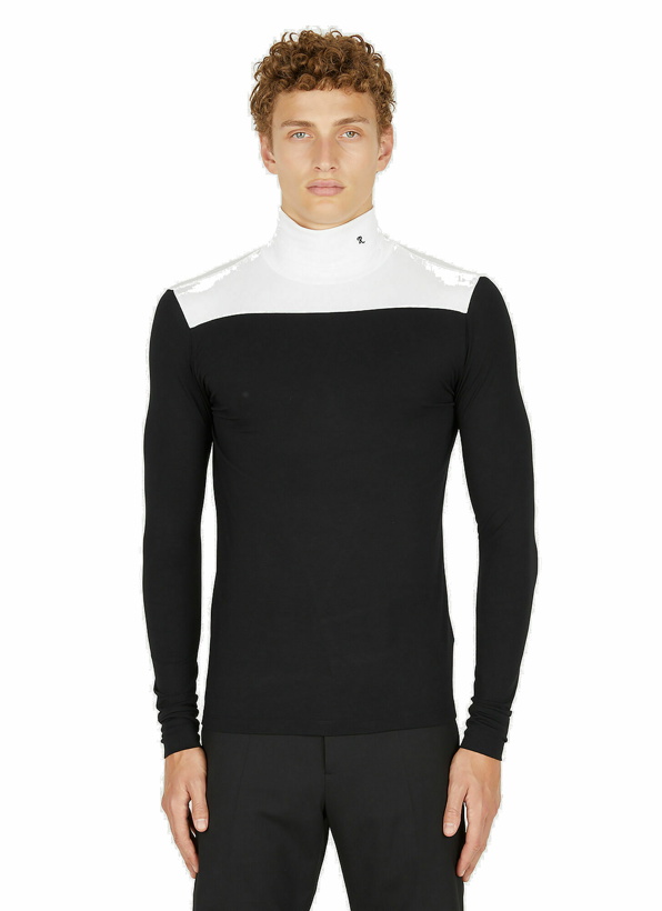 Photo: Colour Block Long Sleeved Top in Black