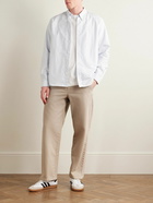 A.P.C. - Vincent Straight-Leg Cotton-Twill Drawstring Trousers - Neutrals