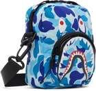 BAPE Blue ABC Camo Shark Mini Bag