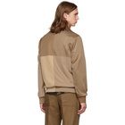 Burberry Tan and Beige Logo Track Jacket