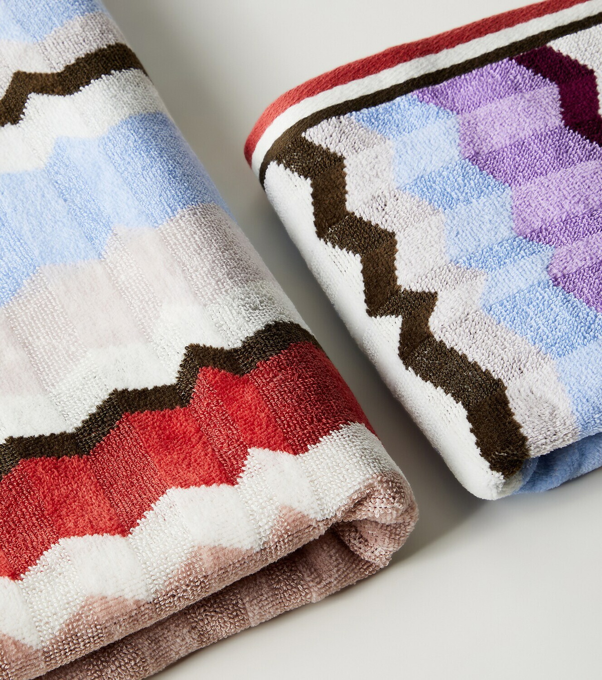Missoni Eva Zigzag set of 2 cotton terry towels