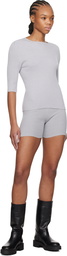Rier Gray Knit Shorts
