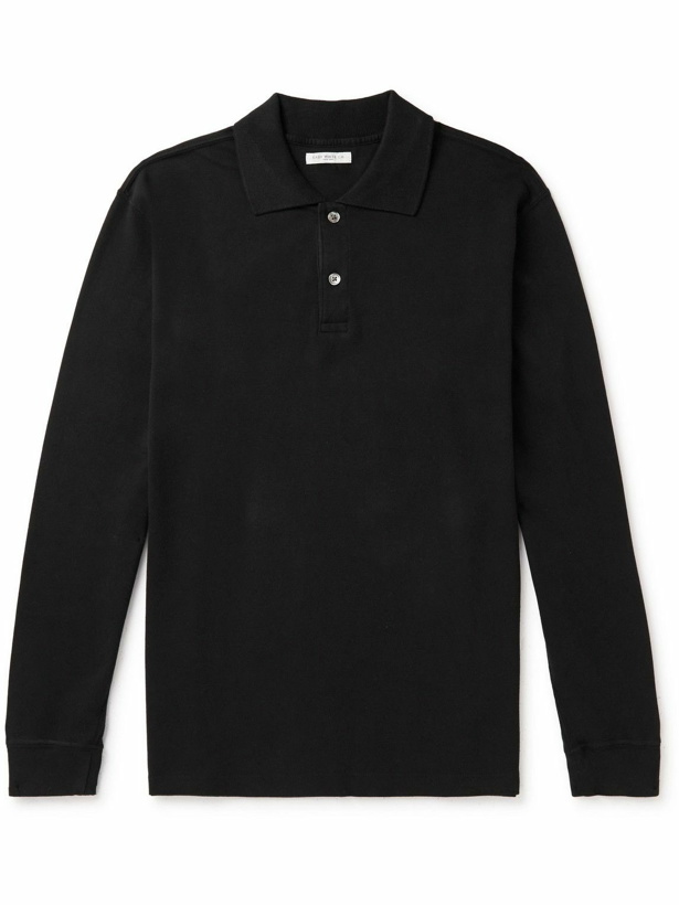 Photo: Lady White Co - Cotton-Jersey Polo Shirt - Black