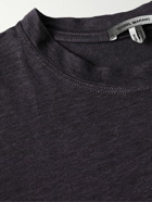 Isabel Marant - Karman Logo-Print Slub Linen T-Shirt - Black