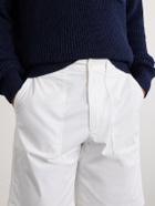 Ralph Lauren Purple label - Straight-Leg Stretch-Cotton Twill Shorts - White