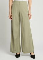 Harris Wharf London Wide-leg Trousers Sage