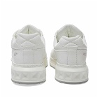 Valentino Men's Low Top Roman Stud Sneakers in Bianco/Pastel Grey