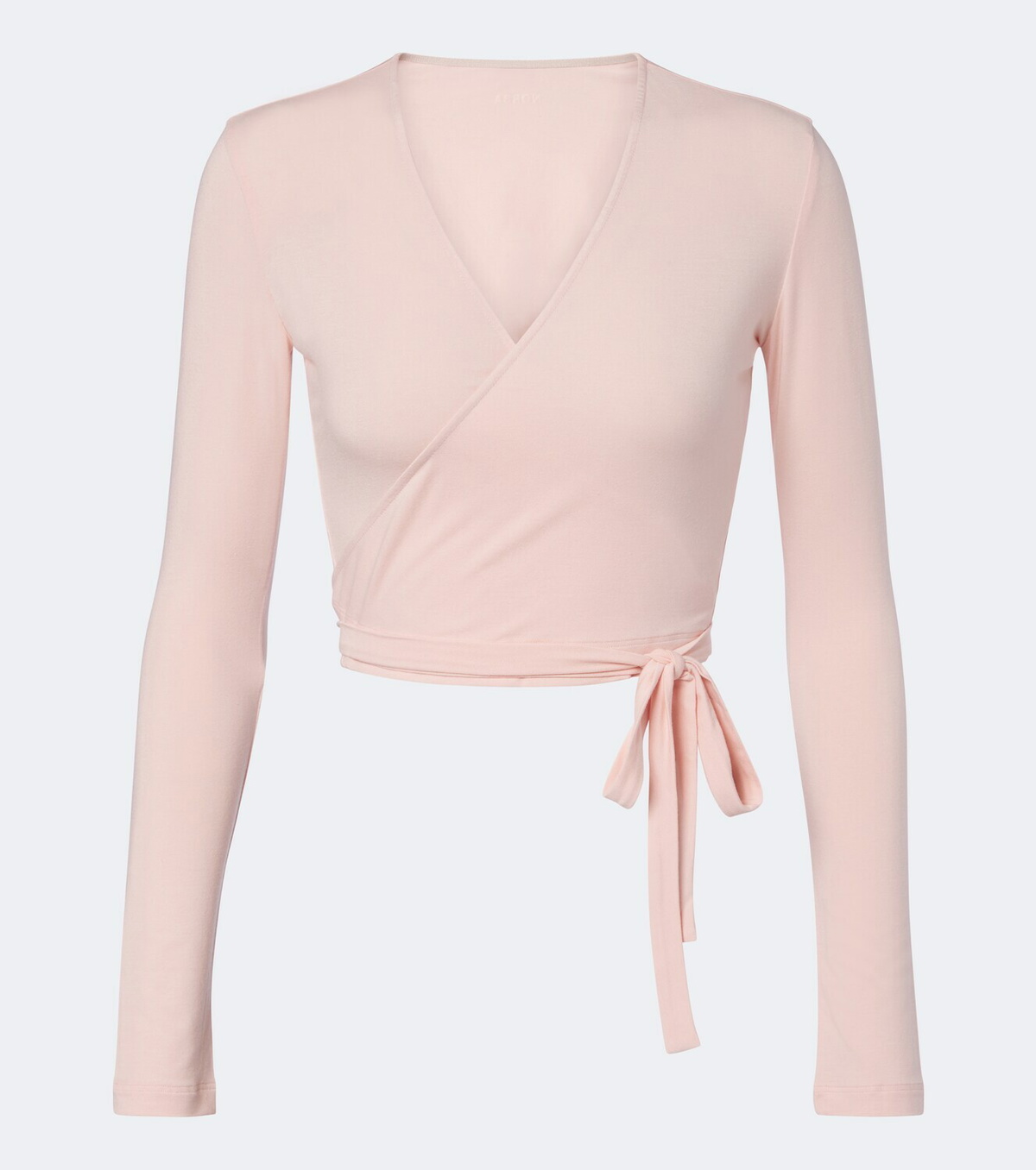Norba Ribbed-knit wrap top