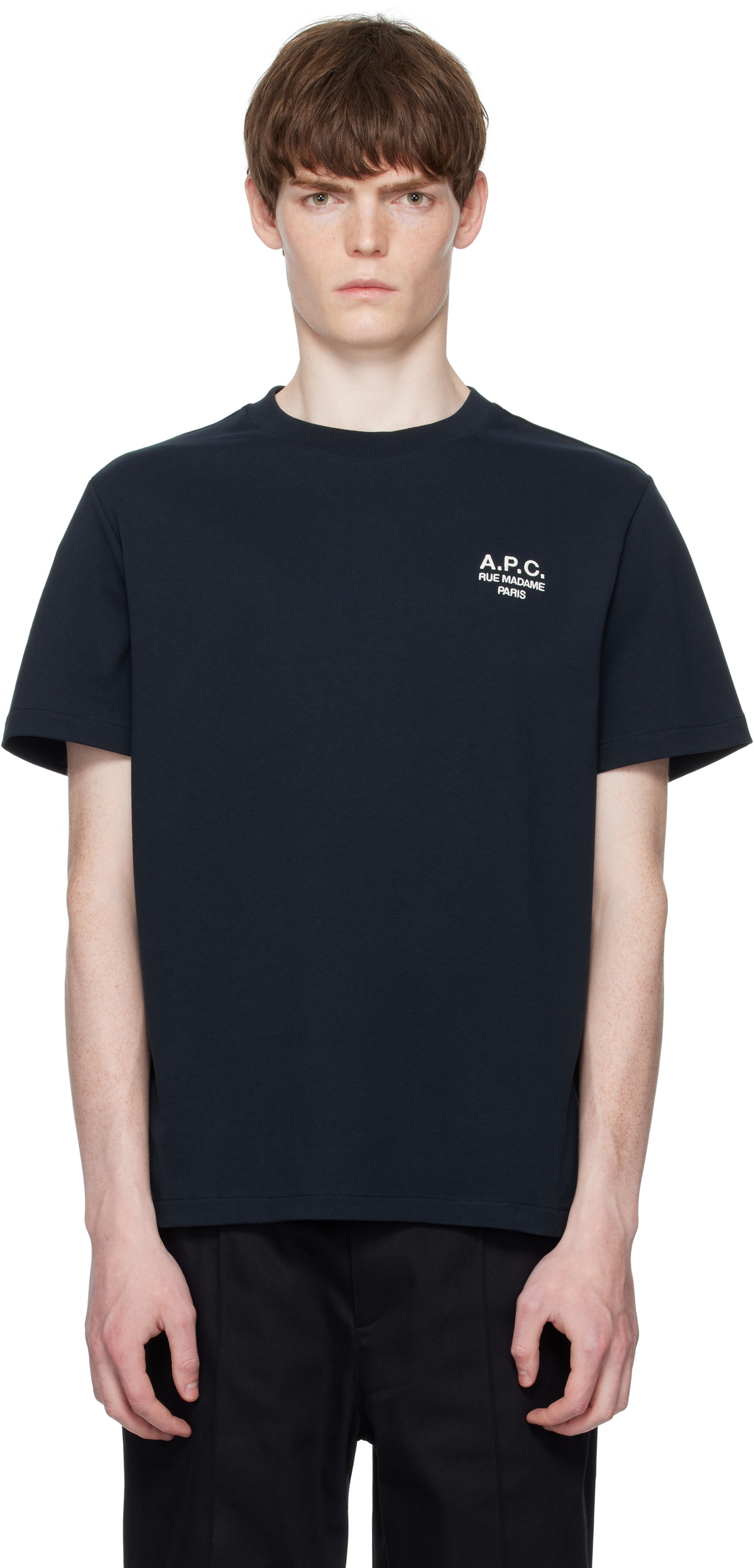 A.P.C. Navy Standard 'APC' Brodé T-shirt A.P.C.