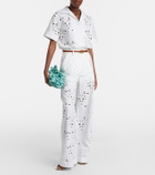 Rebecca Vallance Artesan broderie anglaise cotton-blend shirt