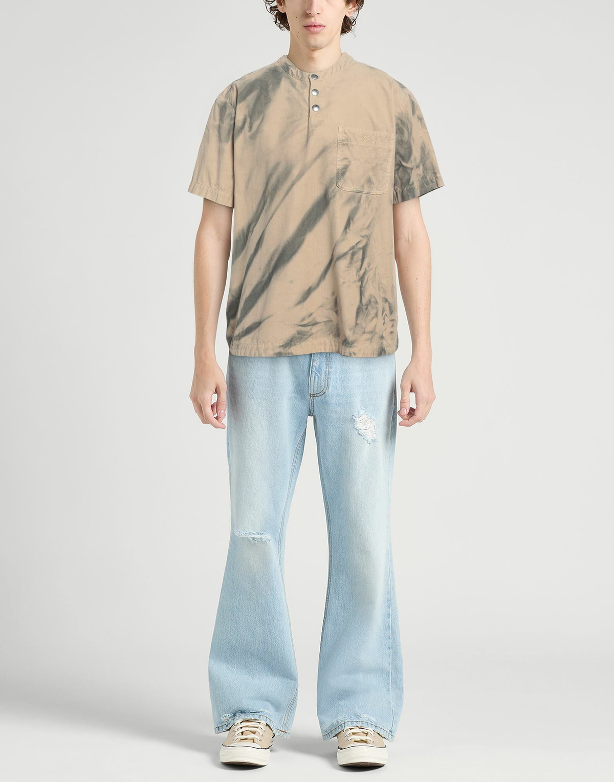 Msgm Mens Shirt Sand