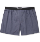 TOM FORD - Cotton Boxer Shorts - Gray