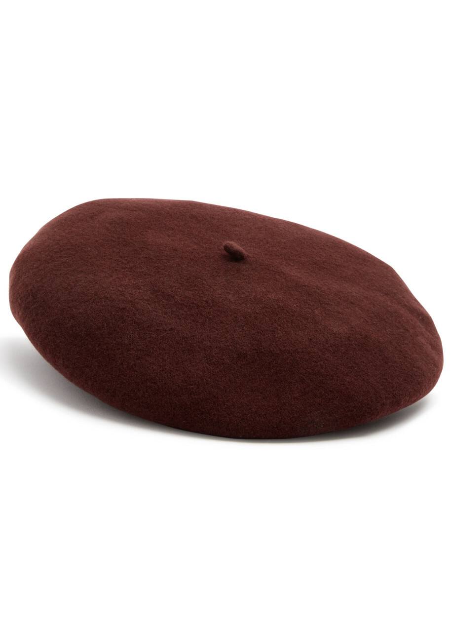 Maison Margiela Wool Beret Bordeaux