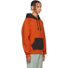 Wacko Maria Orange and Grey Washed Heavy Weight Hoodie