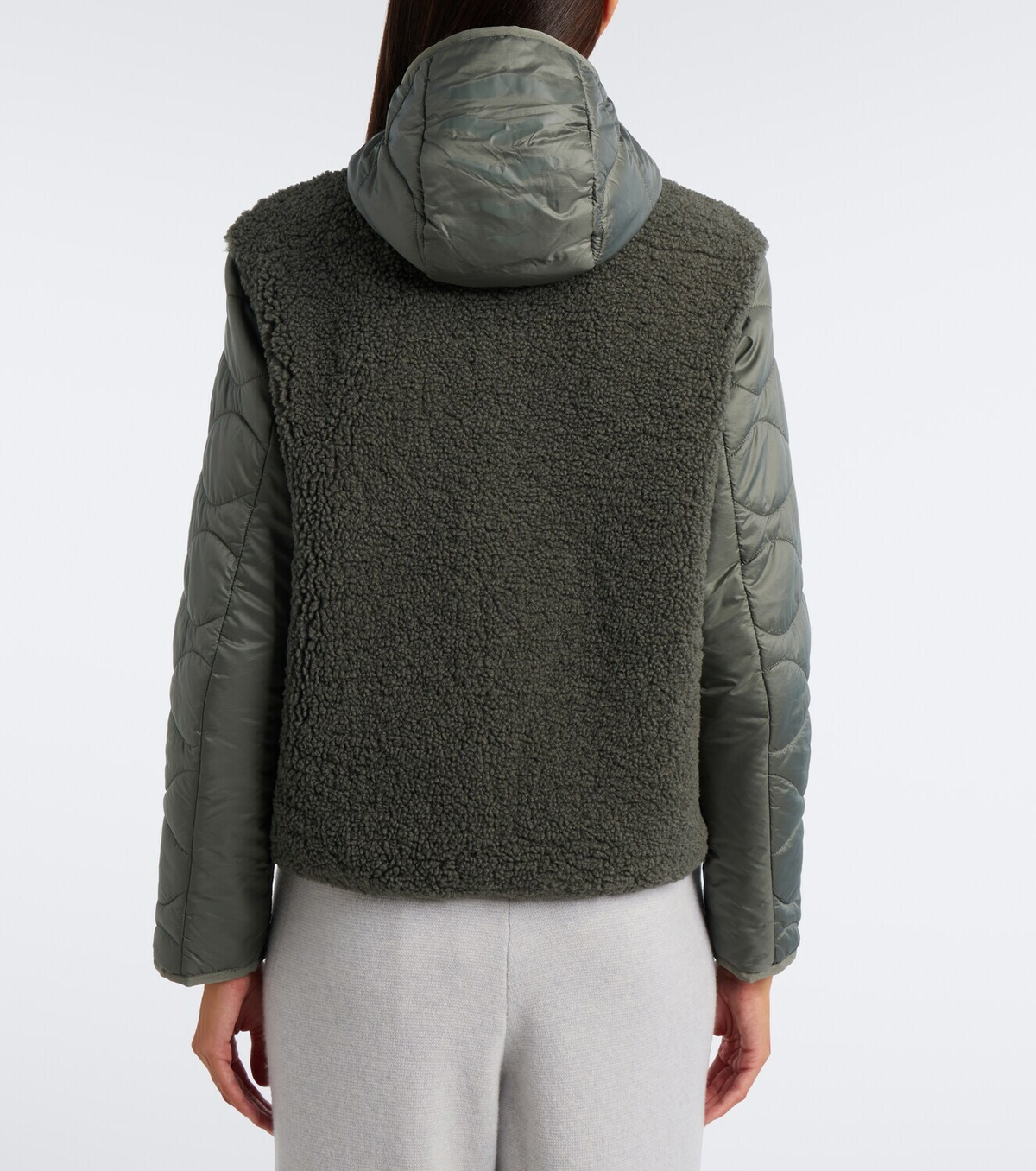 Bogner Bibi teddy-trimmed quilted ski jacket
