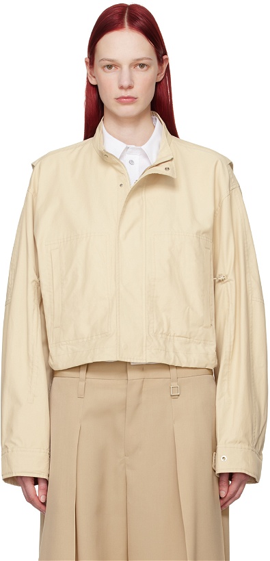 Photo: Wooyoungmi Beige Stand Collar Jacket