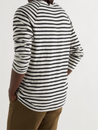 NUDIE JEANS - Otto Striped Organic Cotton-Jersey T-Shirt - Black