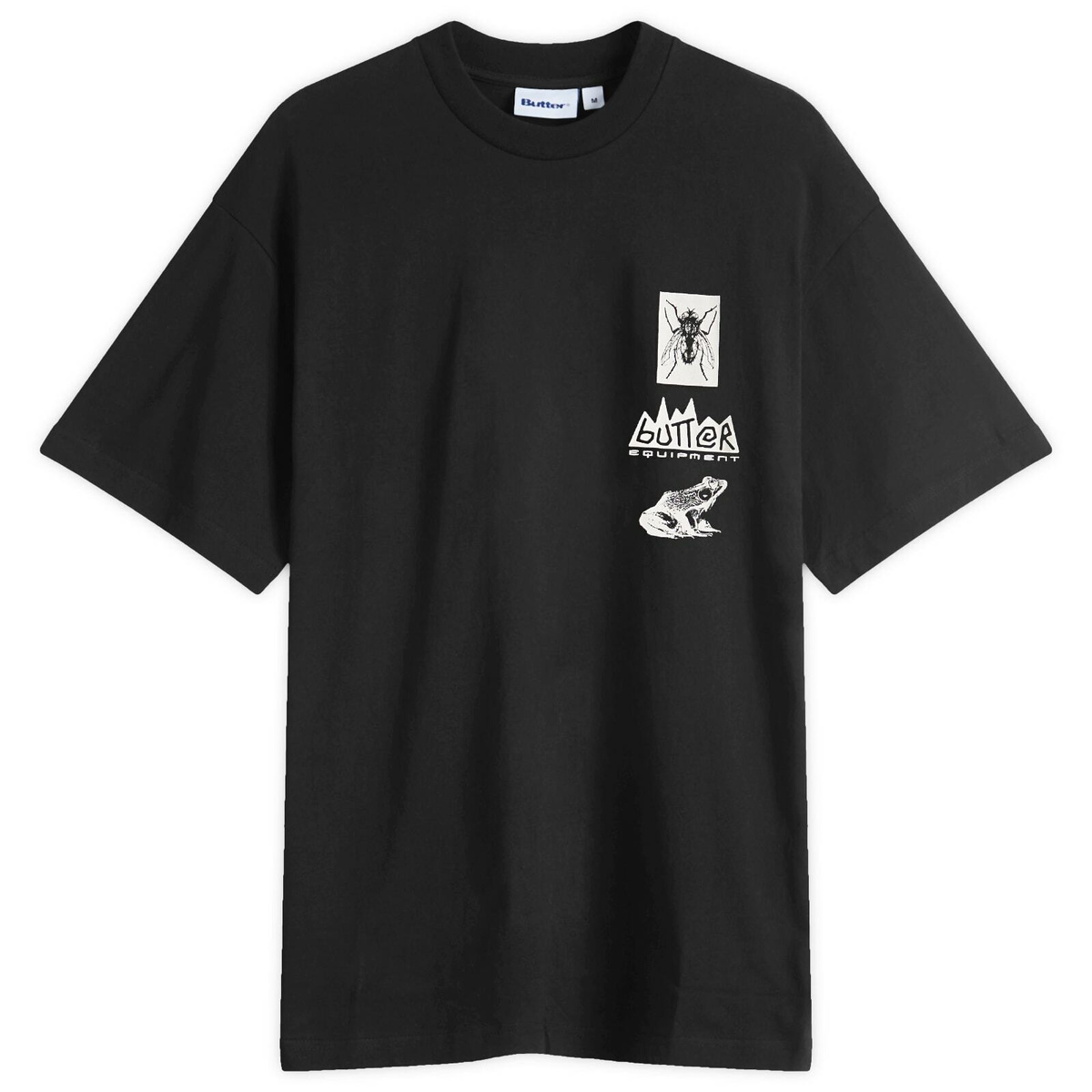 Butter Goods x The Smurfs Lazy Logo T-Shirt in Black Butter