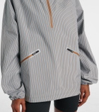 Loewe x On Storm striped half-zip jacket