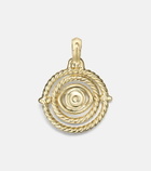 David Yurman Evil Eye 18kt gold (750/1000) necklace with emeralds and diamonds