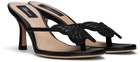 Blumarine Black Butterfly Heeled Sandals