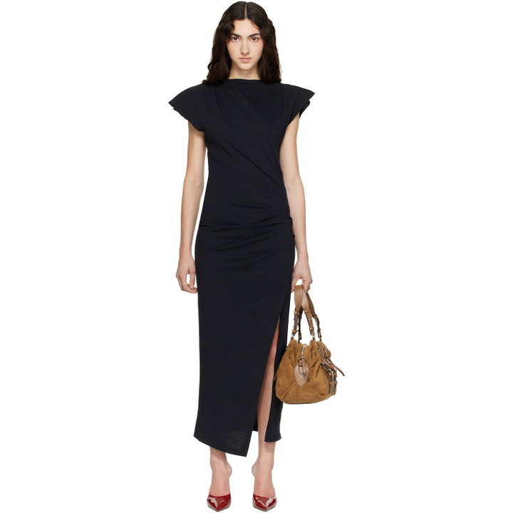 Photo: Isabel Marant Black Nadela Midi Dress