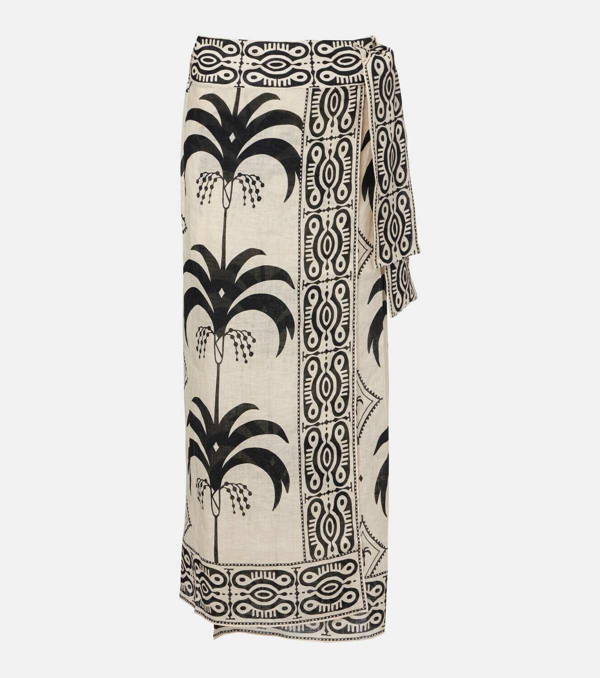 Johanna Ortiz Printed linen beach cover-up