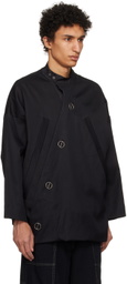 T/SEHNE Black Asymmetric Jacket