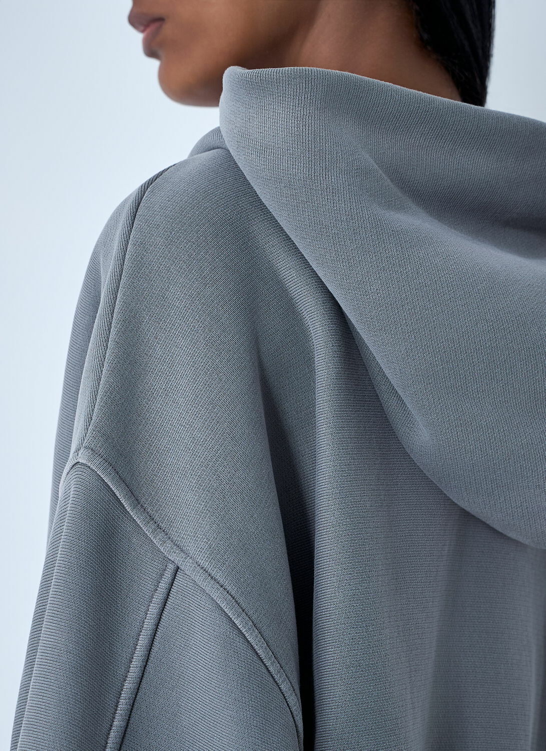 Alexander Wang Crop Zip-Up Sweateshirt