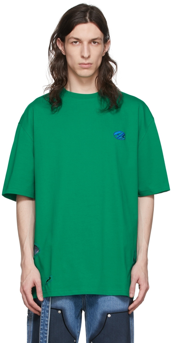 Tシャツ・カットソー ADERERROR T-Shirt - Ader Error - Cotton - Green ADER error Green Cotton T-Shirt ADER error